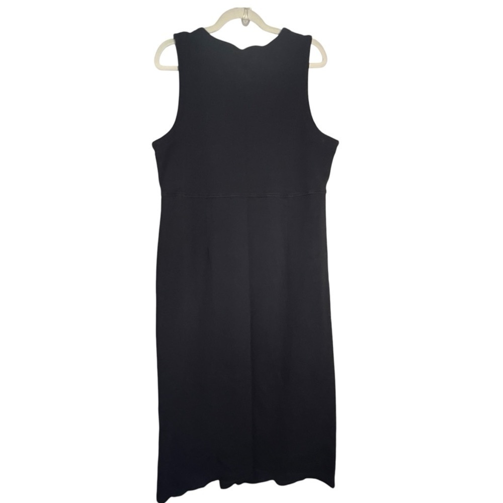 Eddie Bauer 100% Cotton Tank Maxi Dress Black Size Large - Picture 6 of 8
